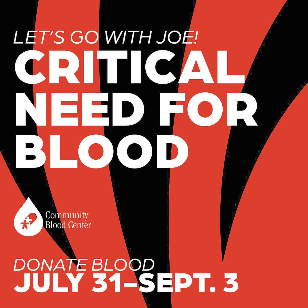 Donate blood in August for a chance to win Bengals tickets, News